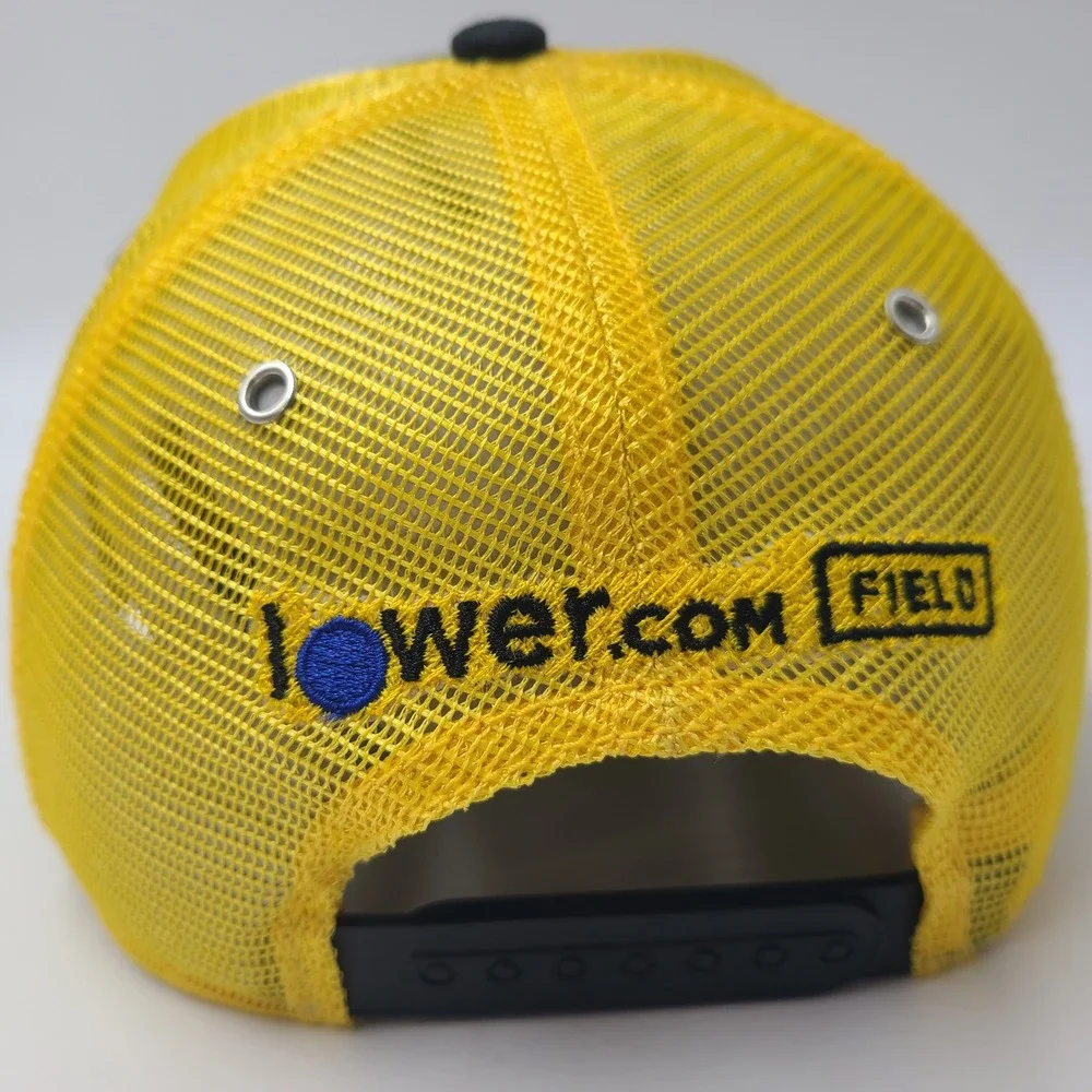 Columbus Crew Hat Snapback Trucker Mesh‎ Black Yellow MLS Soccer Lower Com Field